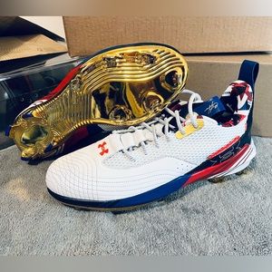 Under Armour Harper 7 HOVR USA Baseball Cleats Mens Size 13 3025645-100